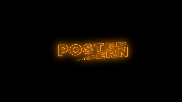 Kinetic Neon Title 17 - Animated Glowing Typography, Neon Text Effects and Dynamic Motion Graphics for Social Media, Promos and Modern Video Projects