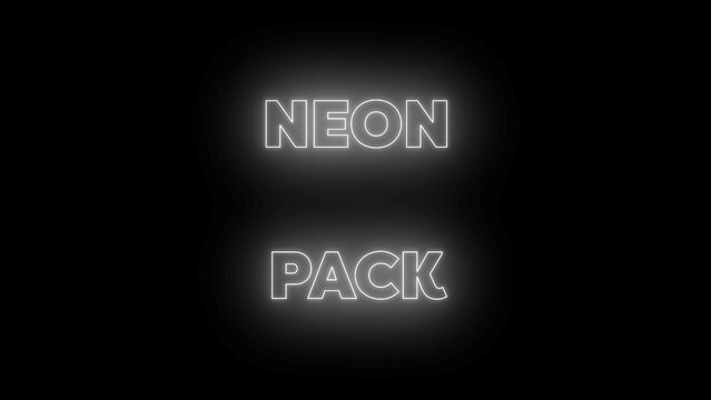 Kinetic Neon Title 36 - Animated Glowing Typography, Neon Text Effects and Dynamic Motion Graphics for Social Media, Promos and Modern Video Projects