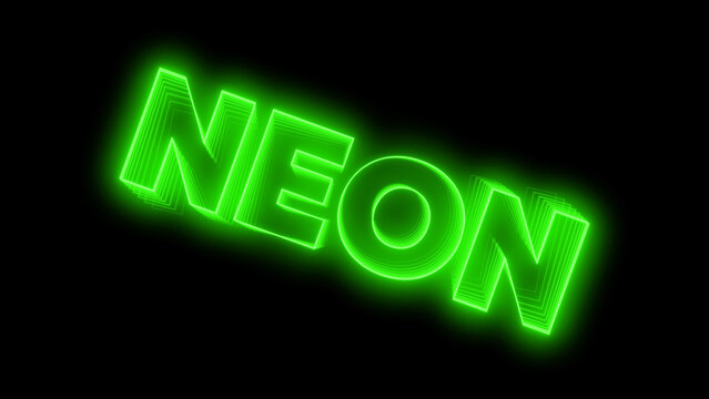 Kinetic Neon Title 80 - Animated Glowing Typography, Neon Text Effects and Dynamic Motion Graphics for Social Media, Promos and Modern Video Projects