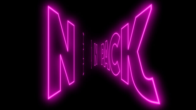 Kinetic Neon Title 82 - Animated Glowing Typography, Neon Text Effects and Dynamic Motion Graphics for Social Media, Promos and Modern Video Projects