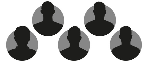 Vector flat illustration. Avatar, user profile, face icon, profile picture. Suitable for social media profiles, icons, splash screens and as a template.