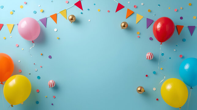 April Fool's Day design with hand drawn decorative lettering,sky color background,