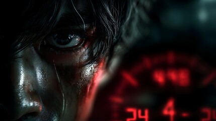 Digital art intense perspective