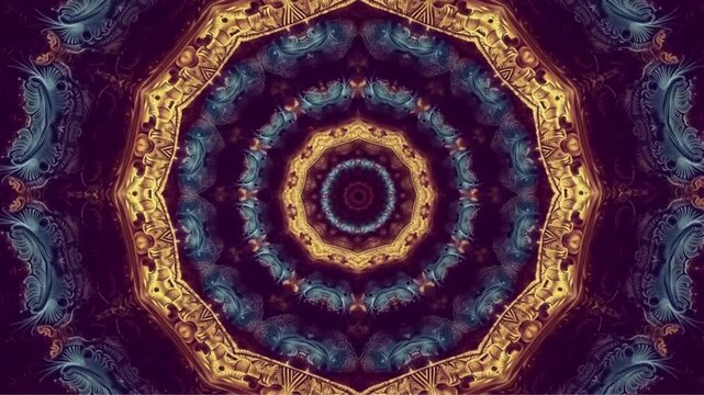 Mandala Looping Video for Background and Event VJ Style full ornament