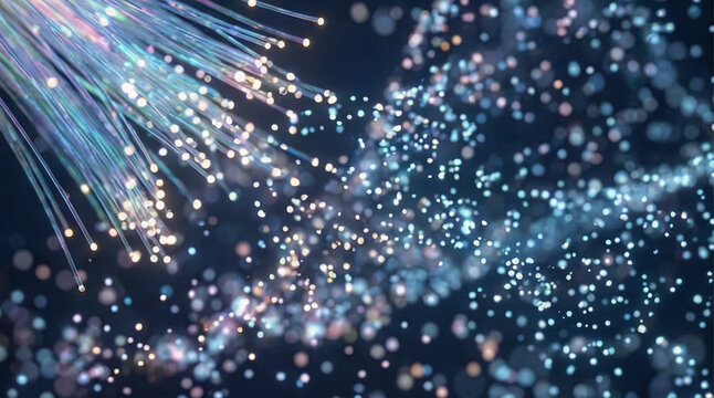 Fiber optics transmit data in high-quality network for a modern internet era