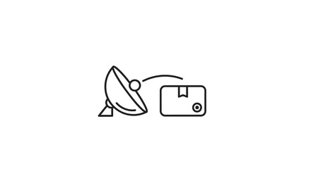 Satellite Dish and Camera Equipment.