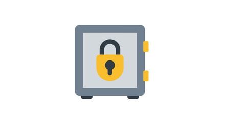 Safe with Lock Icon on Front.