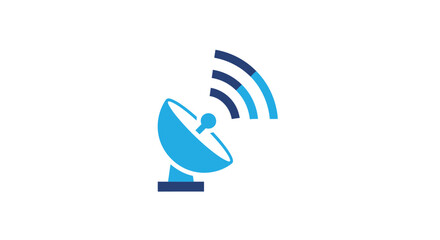 Satellite Dish Receiving Signal Transmission.