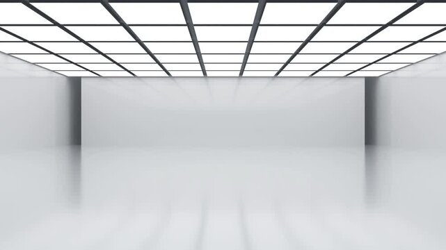 Abstract view of a futuristic white tunnel interior with smooth, White futuristic corridor tunnel with octagonal walls glowing panels leading,
Futuristic tunnel with glowing lights 