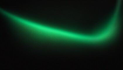 glowing green light patten black background grainy gradient noise texture poster banner backdrop abstract design power point background