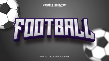 Football Editable text effect in modern trend style