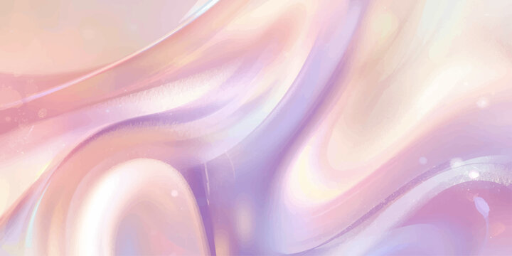 An abstract pink background features soft flowing waves and purple smoke textures with a light motion design for a colorful silk wallpaper backdrop