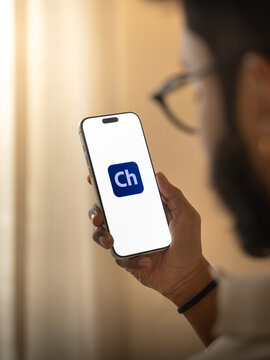 Adobe Character Animator logo is displayed on the screen of a smartphone, in Bangalore, India, on January 06, 2026