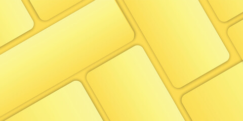 Modern yellow abstract composition with layered geometric forms, bright shine accents, smooth curves and sharp edges, high resolution vector art