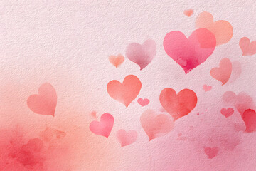 Colorful hearts floating on a soft background, creating a light and joyful feeling for all occasions