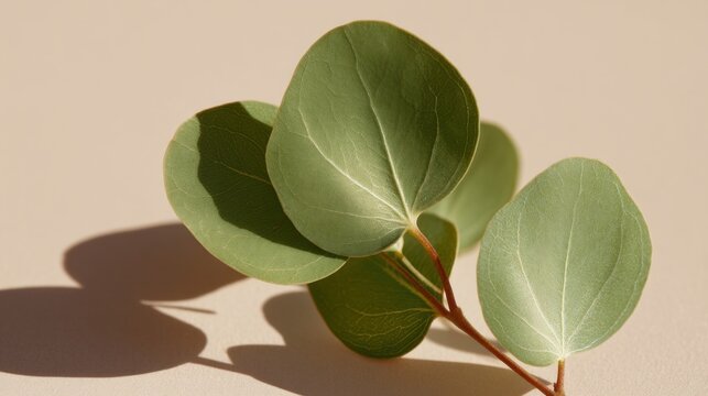 A leafy green plant with a stem and a leaf