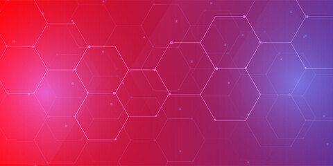 Fototapeta premium Background tecnology with red blue fucturistic vector 10