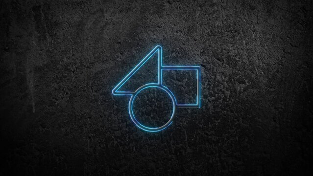 Industrial Glowing Neon Tube Logo Reveal