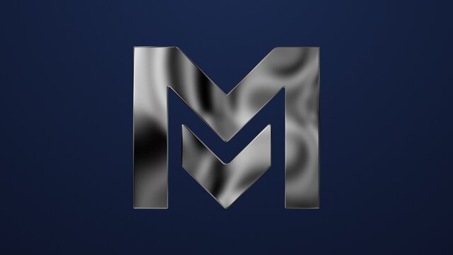 Silver Shiny Bold Clean Icon Logo Reveal