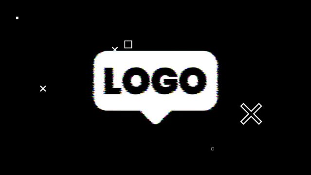 Urban Glitch Shapes Logo Reveal