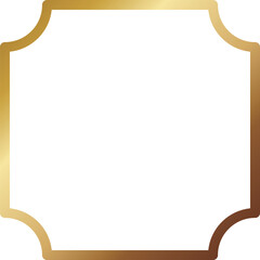 高級感のあるメタルフレーム　ゴールド