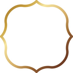 高級感のあるメタルフレーム　ゴールド