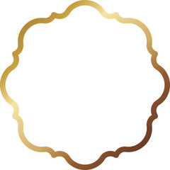 高級感のあるメタルフレーム　ゴールド