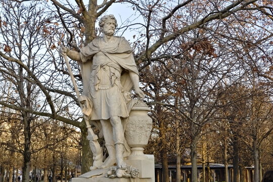 statue of Hannibal in Paris  located in the Tuileries Garden