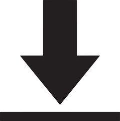 Download Arrow Icon &ndash; Save File Vector EPS