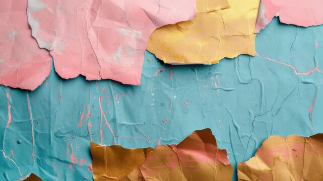 Video A close-up shot of peeling paint on a wall, suitable for interior design or architecture projects
