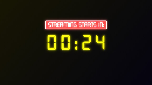 Streaming Countdown Title Timer Animation