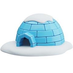 3D Igloo in Snow