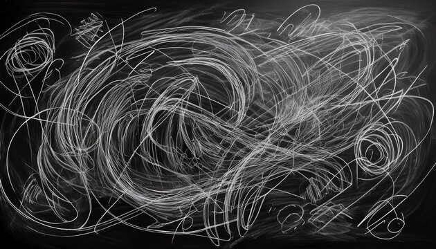 chalkboard scribbles chalkboard background with abstract scribbles doodles white and pastel chalk marks
