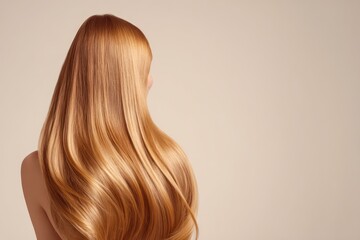 Fototapeta premium Elegant hair care concept with glossy texture