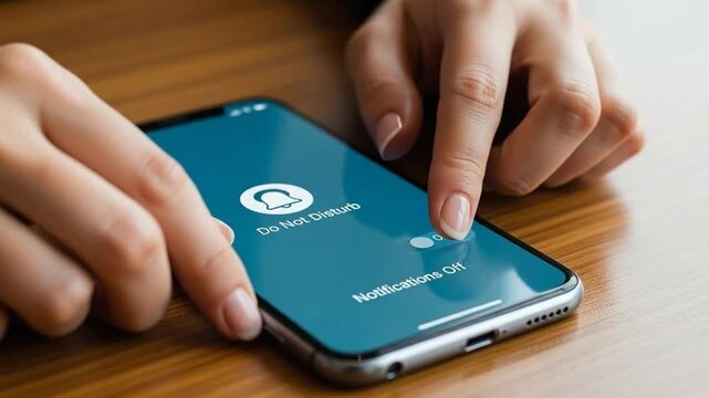 Answering a Call on an iPhone - A Close-Up View.