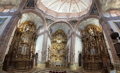 Obraz premium Templo de San Cayetano, Iglesia de la Valenciana, Guanajuato, Mexico