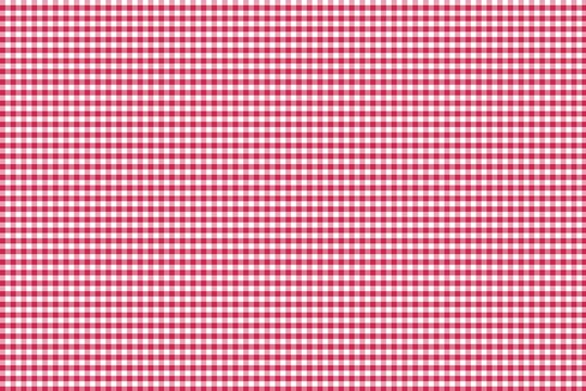 Seamless repeating pattern featuring a classic red and white small check gingham textile design perfect for crafting backgrounds or digital overlays