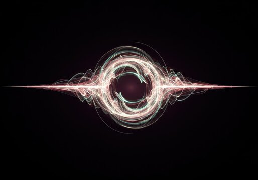 Abstract visualization of duality, where a quantum entity exists simultaneously as a continuous energy wave and a discrete particle form ,visualization ,innovation ,theoretical