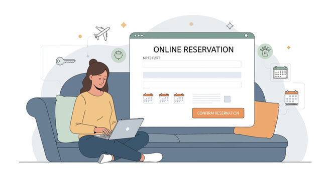Effortless Online Reservation Experience From Home Comfort