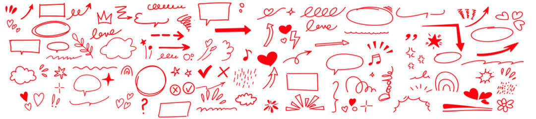 Hand drawn office and school supplies doodles set seamless pattern vector illustration © SAJID