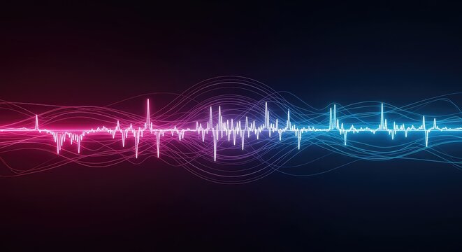 Conceptual visual representation of invisible rhythmic waves illustrating high and low occurrence rates through dynamic geometric patterns ,vibration ,geometric ,data