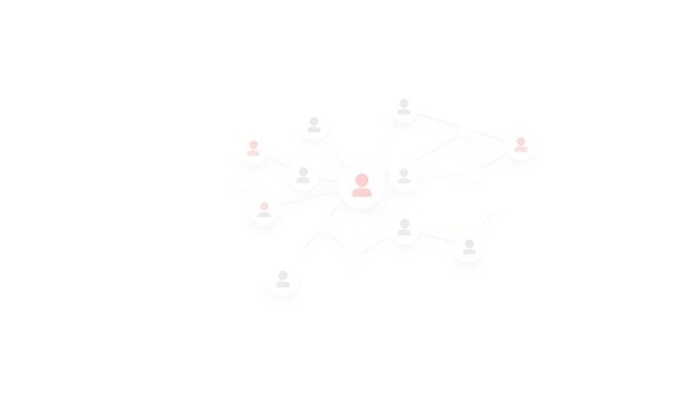 chro. Modern communication concept with abstract connections in a clean minimalist design and soft gradient lighting. product launch decks.