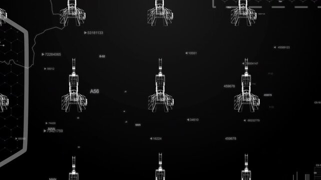 Lithuania country MAP Oil war data analytics Background With Abstract Elements | Showcasing Oil Pump jacks technology Video with globe, Growth, Graphs, Statistic Data of a country