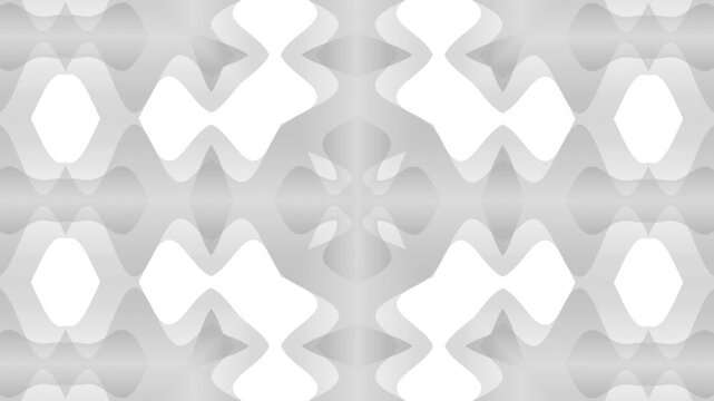 Seamless Geometric Wave Pattern - Silver Gradient Abstract Background Loop
