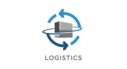 Innovative Logistics Company Logo Depicting Global Distribution and Efficient Transportation