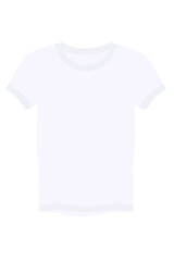無地のTシャツイラスト｜シンプルな半袖トップスのベクター