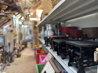 German Flea Market Junk Dealer Shed Full of Forgotten Treasures © Eugen