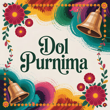 Dol purnima celebration background