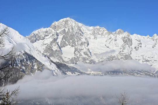Monte Bianco dal belvedere del Colle San Carlo