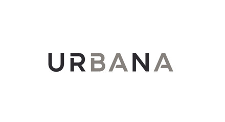 Urbana logo design with modern typography and clean aesthetic.